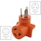 Ac Works Plug Adapter, 10-30R, 10-50P, 0 ft., Orange AD10501030 - alternate 3